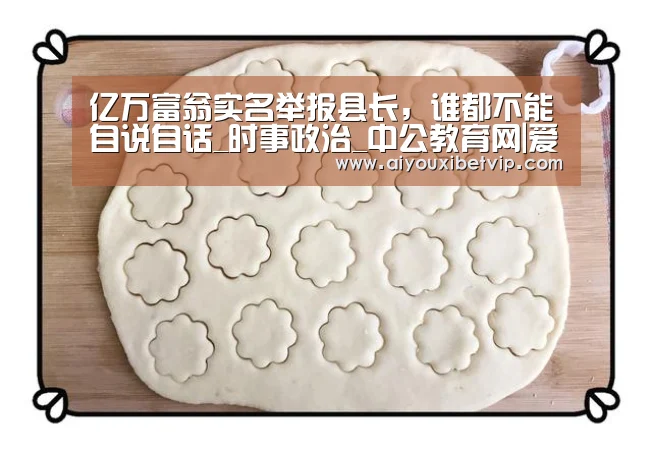 亿万富翁实名举报县长,谁都不能自说自话_时事政治_中公教育网|爱游戏视讯(图2) 爱游戏视讯