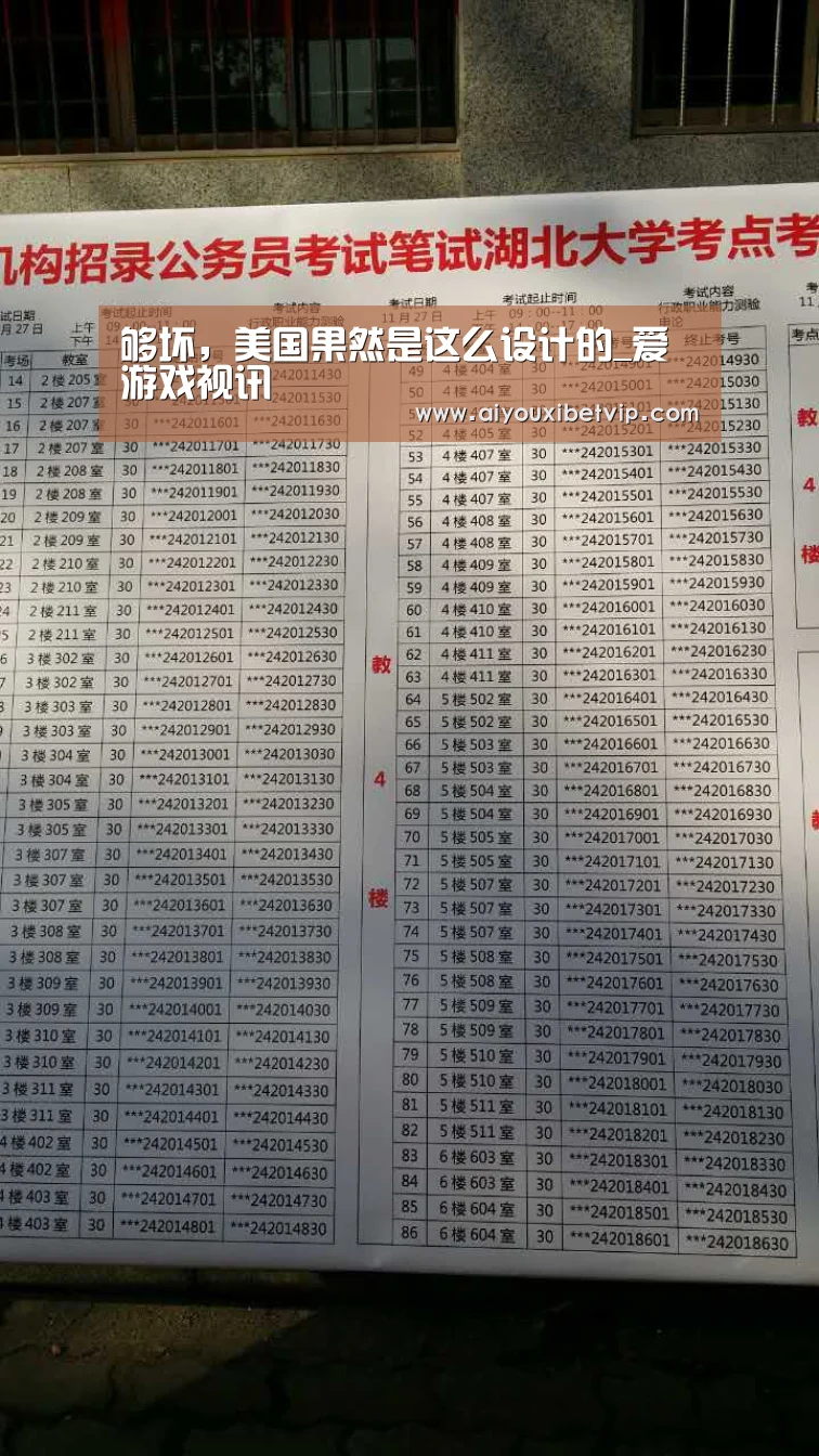 够坏,美国果然是这么设计的_爱游戏视讯(图1) 爱游戏登录